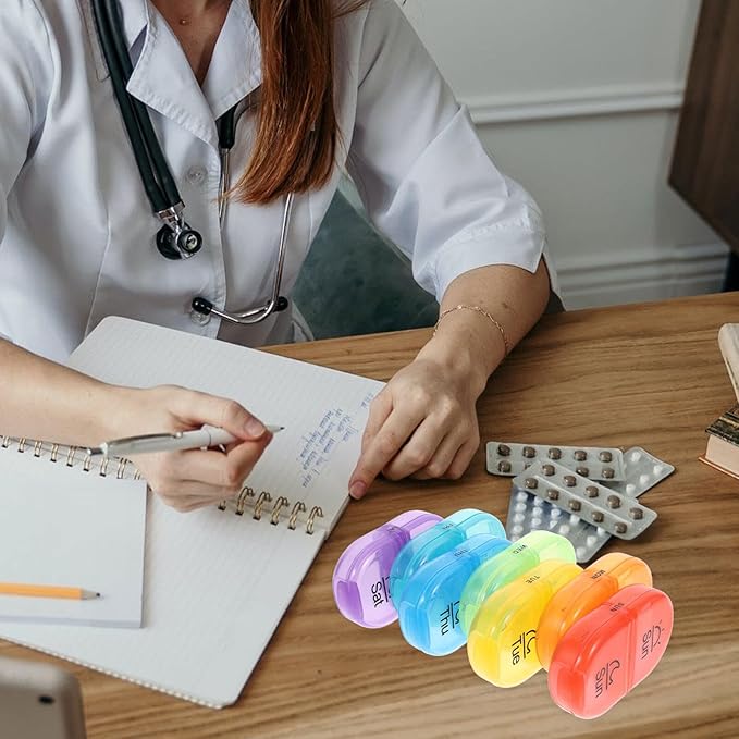 Medication Holder Storage Container Small Portable Pills Pill Organizer Case Individual Medicine Dispenser