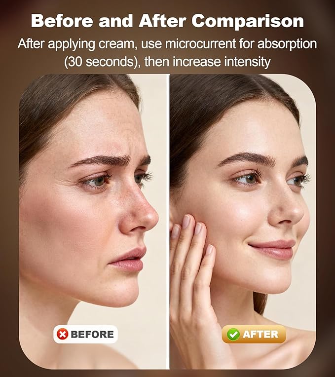 New Facial Massager Tool, Microcurrent Facial Device with Suction Shot, 4 Color Red Light Therapy, Face Massager Tool for Skin Care, Double Chin, Wrinkle Reduction and Firming, Portable Face Device