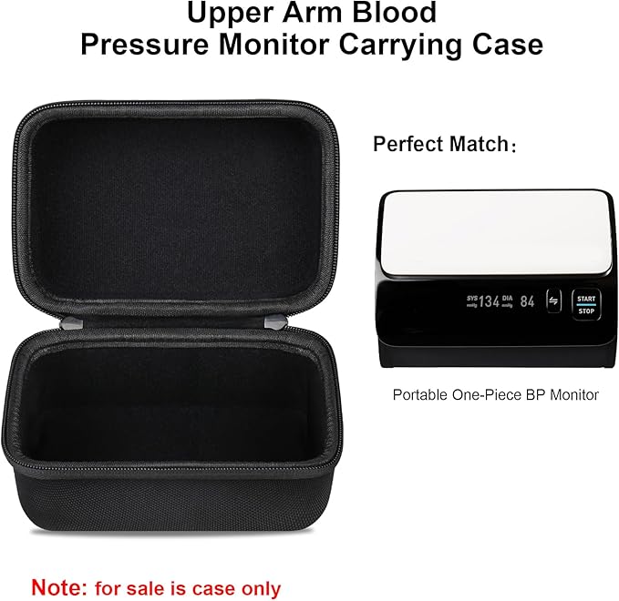 Elonbo Carrying Case for OMRON Evolv Bluetooth Wireless Upper Arm Blood Pressure Monitor, for OMRON Evolv BP7000 Portable One-Piece BP Monitor Storage Holder, Black
