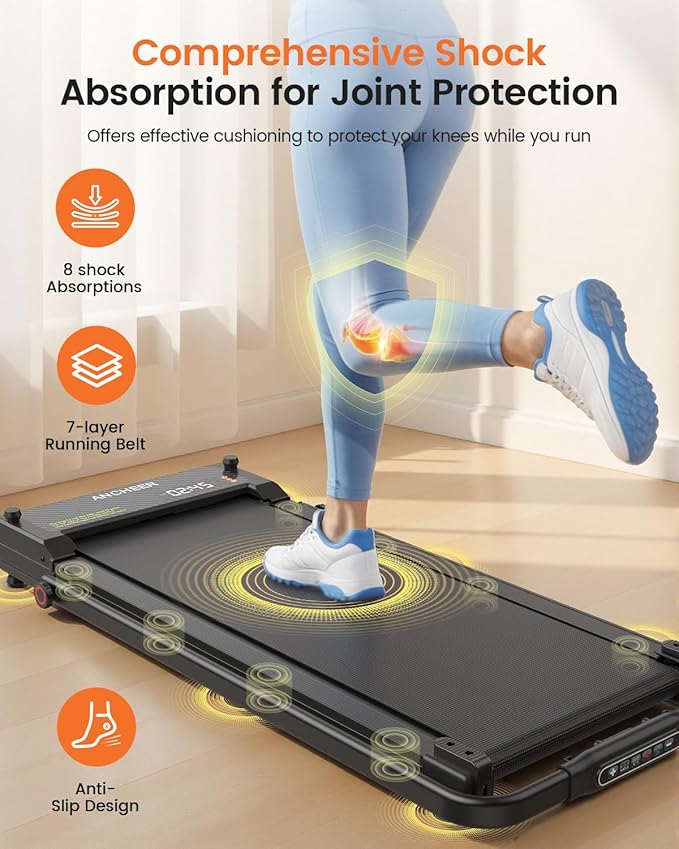 ANCHEER Walking Pad Treadmill with Foot Massage, Versatile Dual-Sided Walking Pad with Incline and Handle Bar, 3.5HP Foldable Treadmill for Home/Office/Apartment, 0.6-7.5MPH