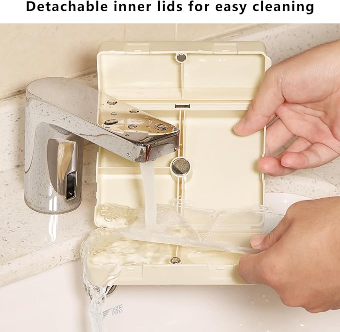FYY 2 Pcs Daily Pill Organizer, 7 Compartments Portable Pill Case Travel Pill Organizer,[Folding Design] Pill Box for Purse Pocket to Hold Vitamins,Cod Liver Oil,Supplements and Medication-White