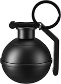 Tactical Small Pill Case, Metal Pill Holder with Keychain, Airtight Vitamin Container, Cool Mini Pill Organizer for Daily Medications, Supplements (Black)