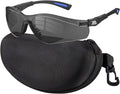 xaegistac Shooting Glasses Anti-fog Shooting Range Eye Protection, Adjustable Safety Glasses with Zipper Hard Case