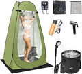 Portable Hot Shower Tent for Camping,Pop Up Privacy Tent with Rechargeable Camping Shower with 2000w Immersion Water Heater