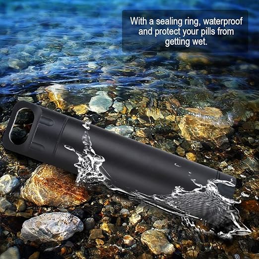 Brass EDC Tube Waterproof Pill Organizer