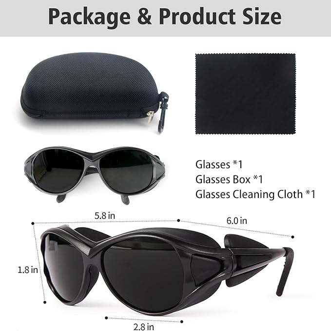 Professional Red Light Therapy Glasses,Eye Protection for Red Light Therapy and Tanning