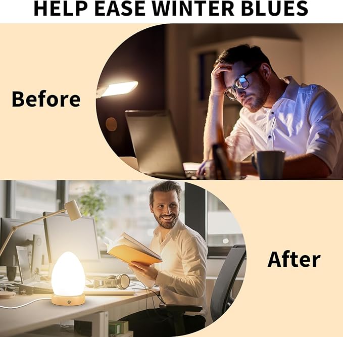 Light Therapy Lamp, 10000 Lux Sunlight Lamp with Remote Control, 3 Color & 5 Levels Brightness, 4 Timer & Memory Function, Daylight Lamp for Home, Office, Happy Life, 12V2A Adapter Included