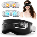 Eye Massager with Heat and Cooling, Integrated Smart Sleep Mask with Nose Rest and Soft Silicone Massage Head, 4 Massage Modes for Migraines, Dry Eye, Dark Circles,Bluetooth Music, Gift for Men Women