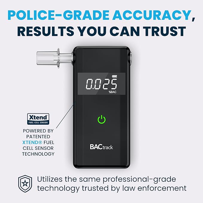 BACtrack Scout Breathalyzer (2 Pack) | Police-Grade Accuracy | DOT & NHTSA Compliant | Portable BAC Alcohol Tester for Personal & Professional Use
