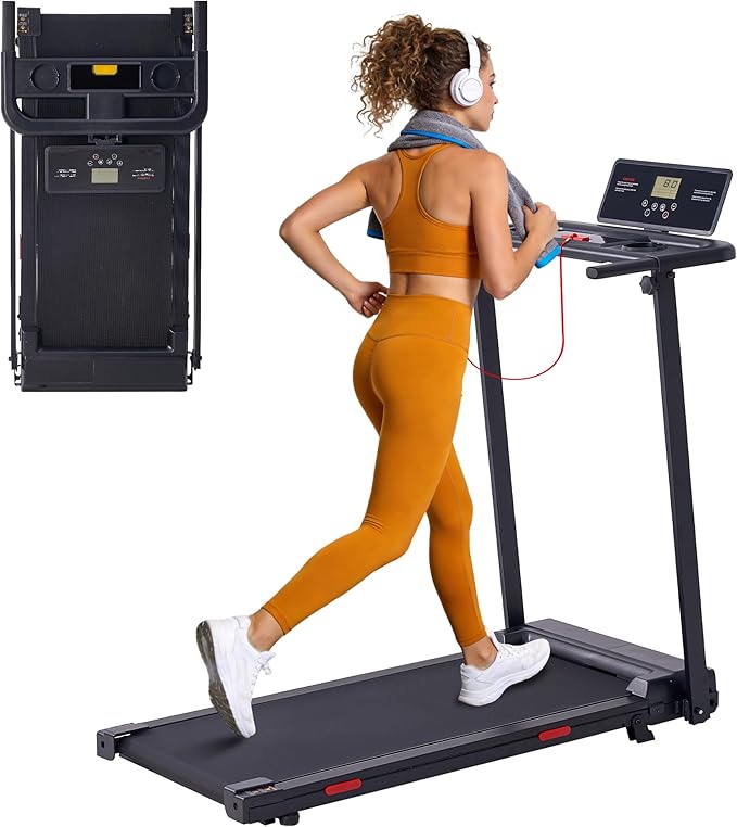 Walking Pad with Handle Bar and Incline, 3.0HP Under Desk Treadmill for Home Small Space, 0.6-7.6MPH Portable Walking Pad Treadmill with Handles, 350LBS, 2026 Upgrade