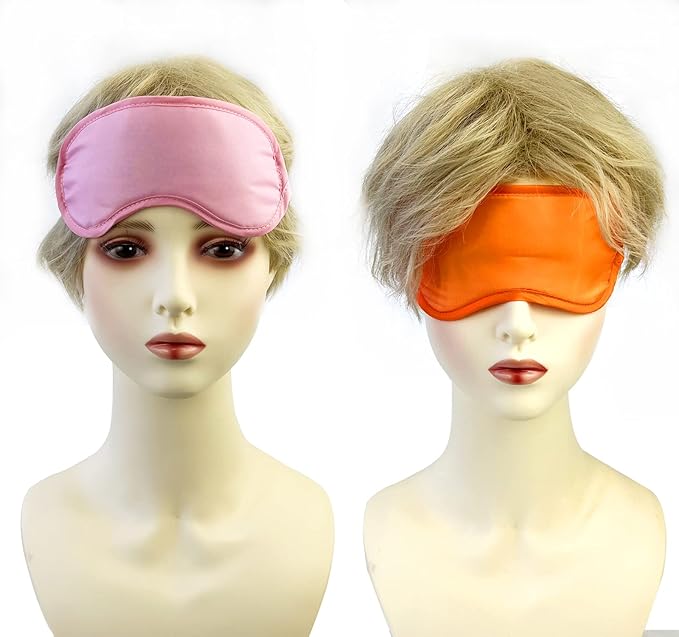 12 Pack Multicolor Eye Mask Cover Blindfold Sleep Mask for Team Games Travel Sleep Party Supply with Adjustable Strap for Women Men Kids, 12 Colors, Individual Package