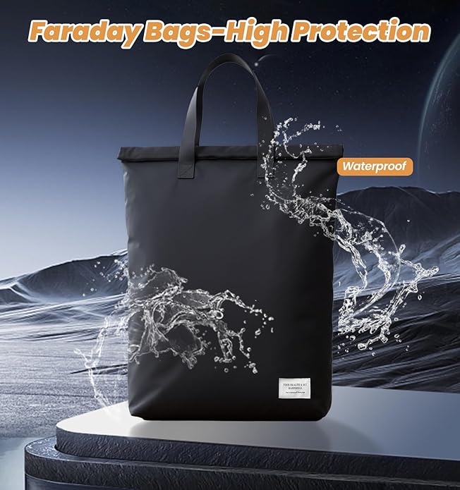 Faraday Bags with Handle,Anti-Tracking Faraday Bag Laptops & Tablets