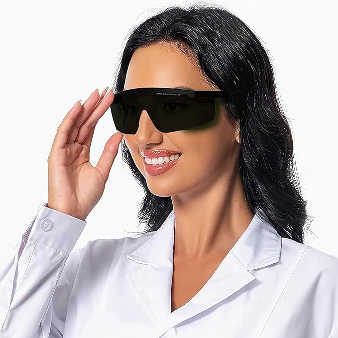 Laser Safety Glasses Red Light Therapy Goggles UV Blocking Laser Glasses for Laser Cosmetology Operator Eye Protection