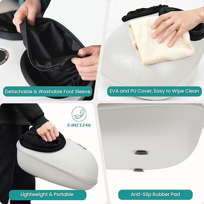 Nekteck Foot Massager with Heat for Neuropathy Plantar Fasciitis, 2026 Upgraded Shiatsu Air Compression Feet Massager for Size Up to US 11, Gifts for Him Her Relaxation (FSA Eligible HSA Eligible)