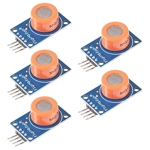5pcs MQ-3 MQ3 Alcohol Sensor Module Breath Gas Detector Ethanol Detection Module for Arduino Raspberry Pi ESP8266 MQ3 5V DC (MQ-3)
