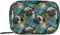 Pill Organizer Case Pouch Hawaiian Pug Print for Travel, Portable Pill Box Supplement Holder 7 Days