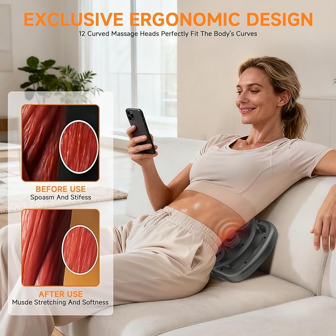 12 Head Massage Gun,Deep Tissue Percussion Massager with 9 Levels & 9 Modes,2600mAh Bttery Cordless Electric Muscle Massager Tool for Back/Shoulder/Hand/Leg/Foot Full Body Muscle Pain Relief