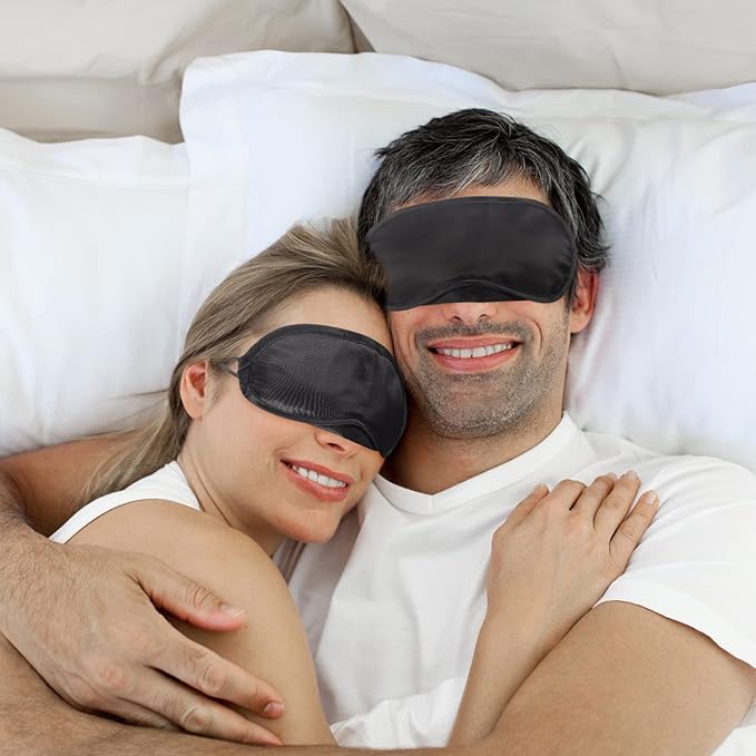 100 Pack Eye Mask Disposable Blindfolds for Games with Nose Pad Soft Eye Cover Party Pack Sleep Eye Masks Eye Shade Mask Women Men Kids (Black)