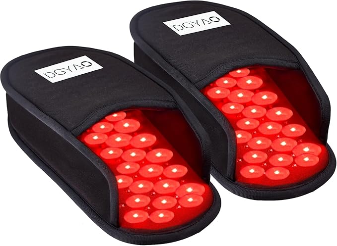 Infrared &Red Light Therapy Devices: Pain Relief 660＆880NM LED for Foot Feet Toes Instep Pain Relief FDA Cleared Device (Two Pads Set)