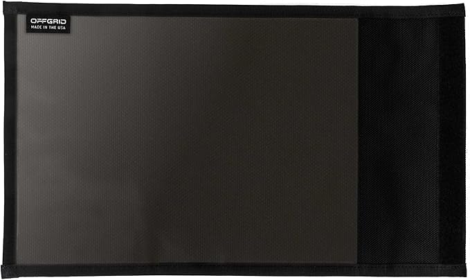 OffGrid by EDEC - Tablet Faraday Bag with Window - Signal Blocking, Anti-Tracking, Anti-Spying, EMP Protection for Tablets, Cell Phones, Key Fobs and Credit Cards