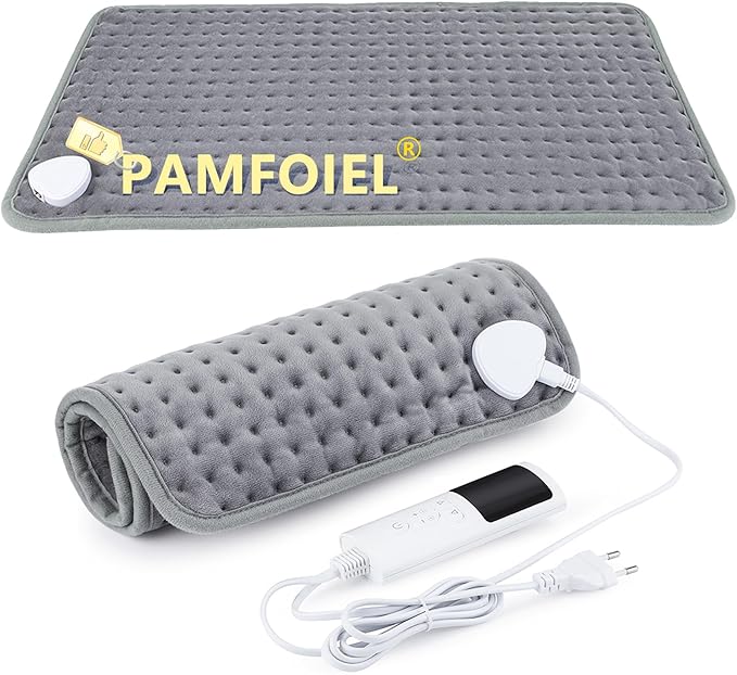 Warming Pad-Machine Washable Soft Small Heating Pad Electric for Pain Relief,with 9 Heat Settings & 4 Timer Modes - Warming Pad for Back, Neck,Shoulders,Legs,Period Cramps-Woman Gifts for Birthday