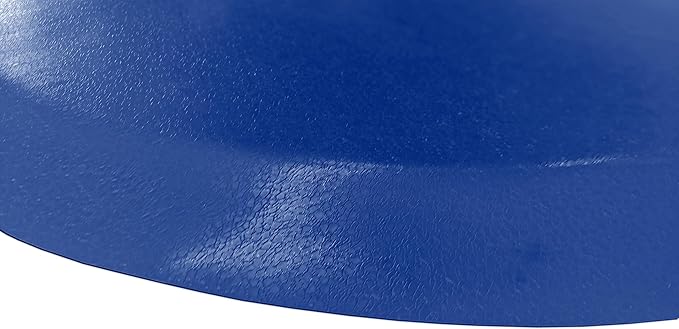 Rhino Mats, Rhino Hide Salon Mat, Non-Slip Standing Cushioned Comfort Anti-Fatigue Mat for Salon, Barbershop, or Spa (Blue Semi-Circle, 3' x 5' x 7/8")