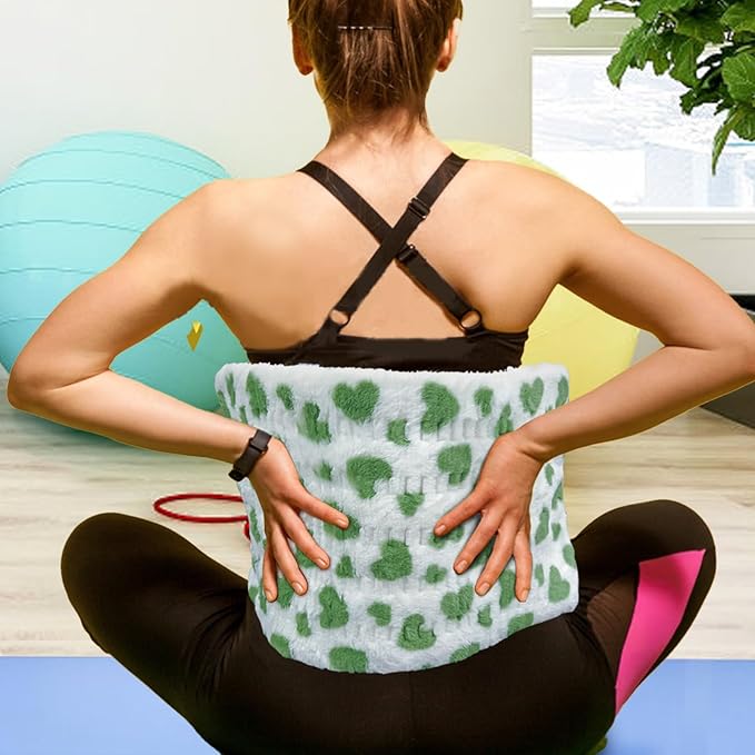 HELLOMOTO 12" x 24" Heating Pad for Back Pain Relief, 12 Heat Settings Electric Heating Pad for Neck and Shoulder, Machine Washable, Moist Heat Pad(Green)