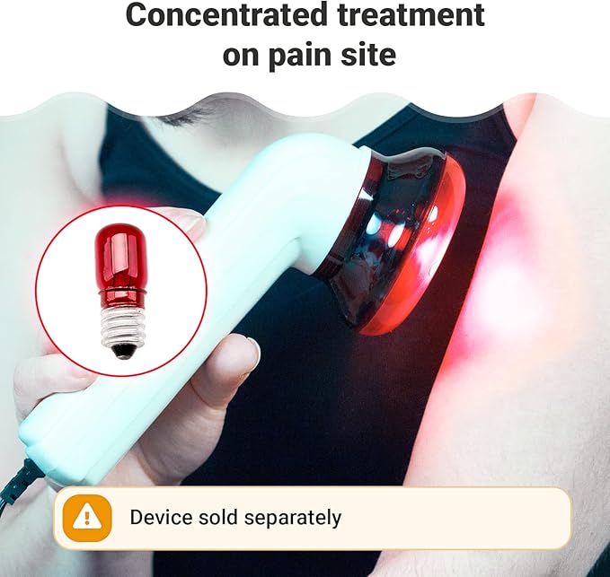 M PAIN MANAGEMENT TECHNOLOGIES 3-Pack Replacement Bulbs for Theralamp and Infarex Handheld Red Light Therapy Devices
