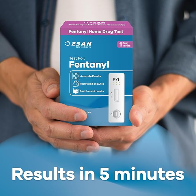 2San Rapid Fentanyl Test – #1 Trusted Brand for Quick & Accurate Detection – Fast 5-Min Home Drug Test – Easy-to-Use Urine Test Kit for Harm Reduction (2 Pack)