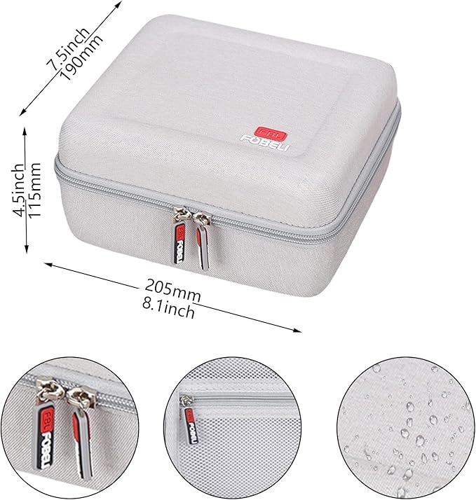 FBLFOBELI Hard Case for OMRON Bronze BP5150/for OMRON Silver BP5255 Blood Pressure Monitor with Upper Arm Cuff, Mesh Pocket for Other Small Accessories