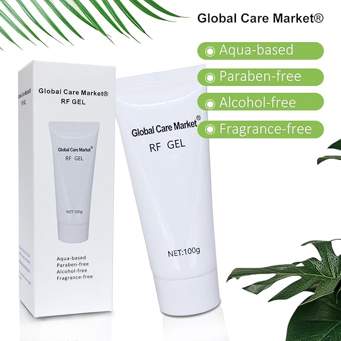 RF Gel 4 Pack-Conductive Gel for Facial Microcurrent, Hydrating Cream for Use With Radio Frequency Face and Body Machines, Skin Cooling Primer for IPL Hair Removals