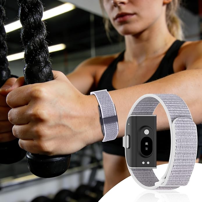 Nylon Loop Sport Replacement Strap Compatible with Hume Band,Adjustable Soft Bands for Women Men,Breathable Wristband for Fitness Tracker