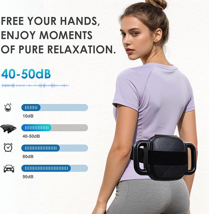 Six Head Massage Gun with 50 Adjustable Intensities & 9 Modes, Massage Gun for Back, Leg, Muscle Pain Relief, Ideal Gifts for Friends and Parents