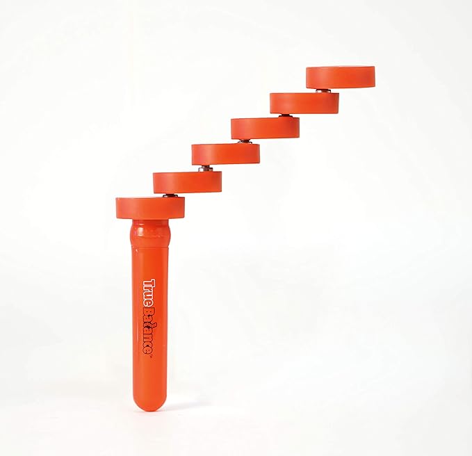 TrueBalance – Portable Balance Game for Kids & Adults | Boosts Coordination, Focus & Fine Motor Skills | Great for STEM Learning, Therapy, Desk Fidgeting & Travel Entertainment, Mini Red
