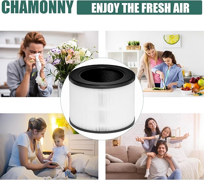 MA-22 True HEPA Replacement Filter, Compatible with MA Series MA-22 Air Purifier, 3-in-1 H13 True HEPA Filter and Activated Carbon Filter, 2 Pack