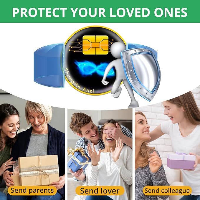 6 Pcs Cell Phone Protection Stickers Neutralizers for Smartphones, Tablets, Laptops, Computers, WiFi, TV, Monitors