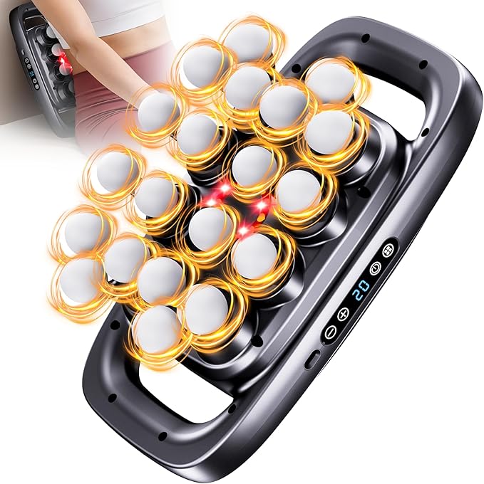 20-Head Massage Gun,2026 Upgrade Deep Tissue Percussion Massager with 3 Modes 30 Intensities, Quiet Muscle Tension Release Electric Massage Tools for Back, Shoulders, Legs