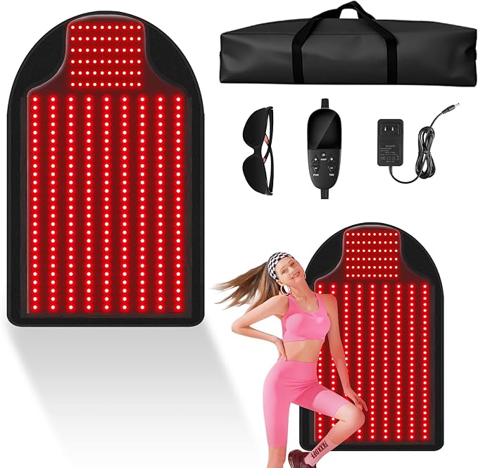 Body Red Light Therapy Mat,Portable LED Comfort Mat, 40.5×23.5in Red & Near-Infrared Light Pad for Home Relaxation and Daily Use