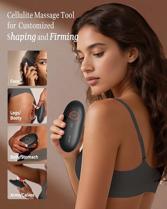 3-in-1 Body Sculpting Machine for Skin Appearance, Electric Body Massager for Legs Belly Stomach Arms, Home Use Body Sculptor Device with 3 Cups for Skin Firming