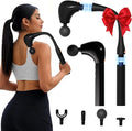 Massage Gun Deep Tissue with Extension Handle Professional Percussion 2-in-1 Detachable Back Massager for Pain Relief,Muscle Relief Massager for Shoulder Back Thigh Waist&Neck (Upgraded)