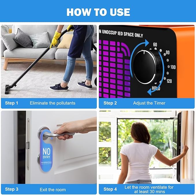 Ozone Generator 160,000mg/h, Ozone Machine Odor Removal Ozone Odor Eliminator Ozonator Air Ionizer Deodorizer for Home/Car/Smoke/Pet Odor