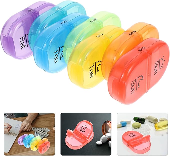 Medication Holder Storage Container Small Portable Pills Pill Organizer Case Individual Medicine Dispenser