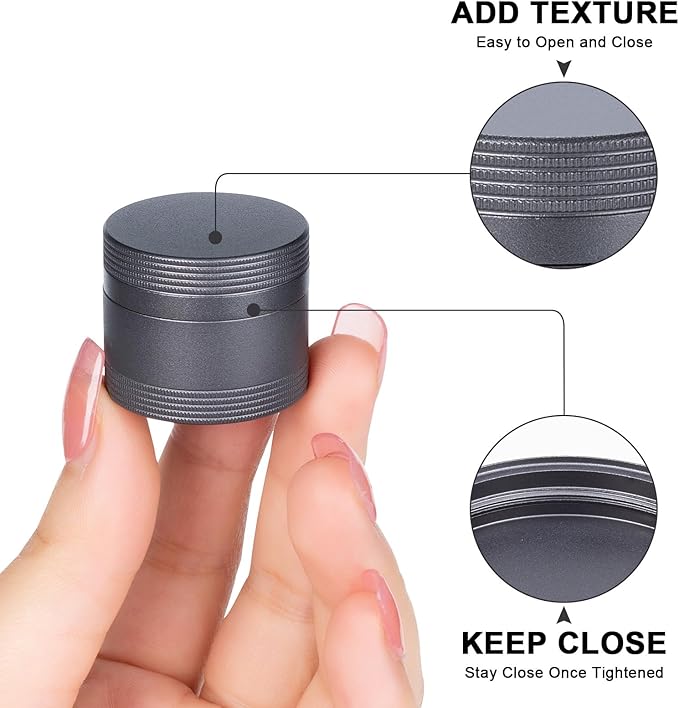 Small Pill Case Metal Pill Box - Waterproof Pill Container Single Round Aluminum Alloy Storage Medicine Holder Organizer Multitool EDC Every Day for Vitamin, Fish Oil Gray