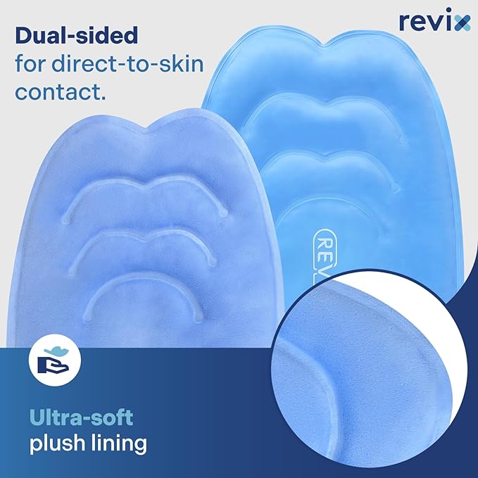 REVIX 20" Extra Large Ice Pack for Knee, Back, Shoulder, Reusable Gel ice Packs to Reduce Discomfort, XXXL Ice Knee Wrap with Cold Compression for Ease Fatigue and Promote Flexibility, Set of Two