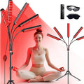 Red Light Therapy for Body Face Infrared Light Therapy for Body with 660nm & 850nm Near Infrared LED Red Light Therapy 5 Heads Light at Home Idea Gift for Women Wife Mom Sister Girlfriend (Black)