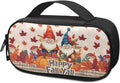 Happy Fall Pumpkin Maple Insulin Cooler Travel Carrying Case Thanksgiving Decorative Diabetic Medication Organizer Case Insulated Cooling Bag for Insulin Pens Syringe Needle