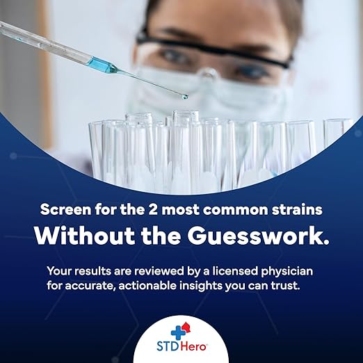 at-Home HSV Test Kit – Health Screening Kit for Men & Women – Discreet Sample Collection – Easy-to-Use Home Testing Kit with Secure Online Results and Lab Processing