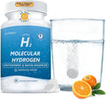 Hydrogen Water Tablets - H2 Molecular Hydrogen Tablets for Drinking Water,8PPM with Magnesium,Orange Flavor,90 Count,Electrolytes Hydration Support Energy,Brain Health,Antioxidant,Non-GMO