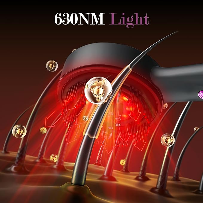 3-in-1 Rechargeable Scalp Massager Hair Growth Oil Applicator, Gentle Scratching & Kneading, IPX7 Waterproof, Electric Head Massage Tool for Home Spa, Portable Scalp Brush for All Hair Types