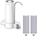 Waterdrop Water Filter for Sink Faucet, 8000 Gallons Countertop Water Filter System and Filter Life Reminder, Reduces Heavy Metals, Bad Odor, and 99% Chlorine, WD-CTF-05 (2 Filters)